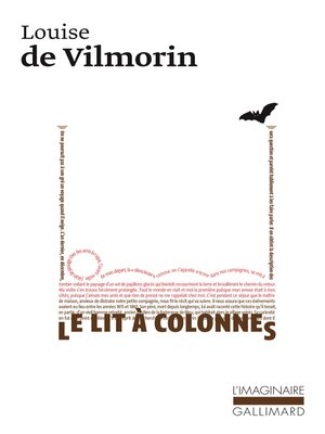 cover image of Le lit à colonnes